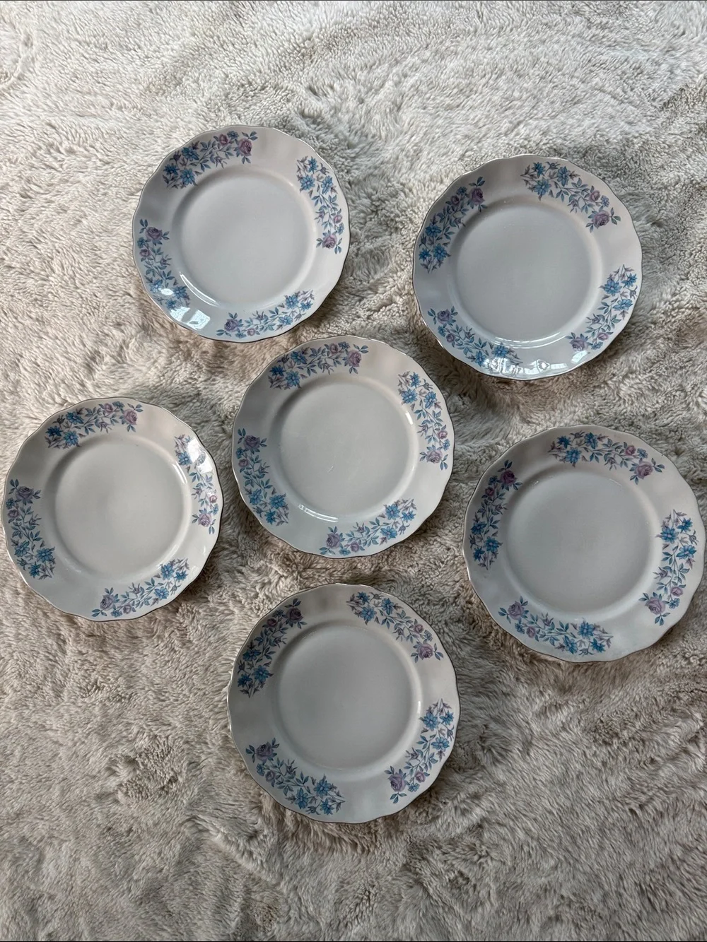 Set of 6 Vintage Favolina Karolina Gloria Dinner Plates 10